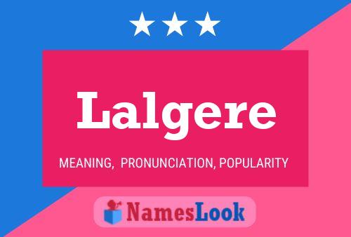 Lalgere Name Poster