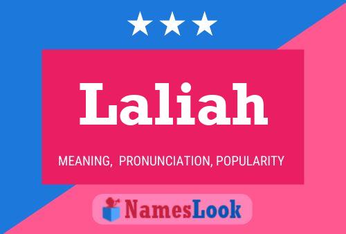 Laliah Name Poster