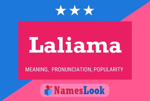 Laliama Name Poster