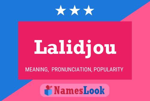 Lalidjou Name Poster