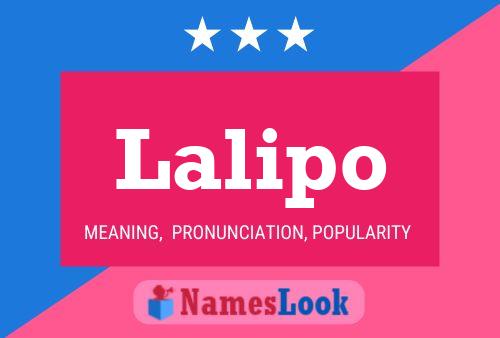 Lalipo Name Poster