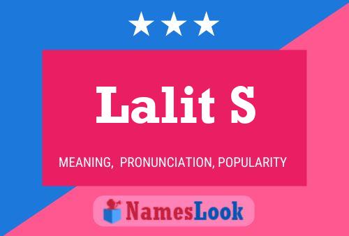 Lalit S Name Poster