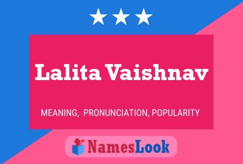 Lalita Vaishnav Name Poster