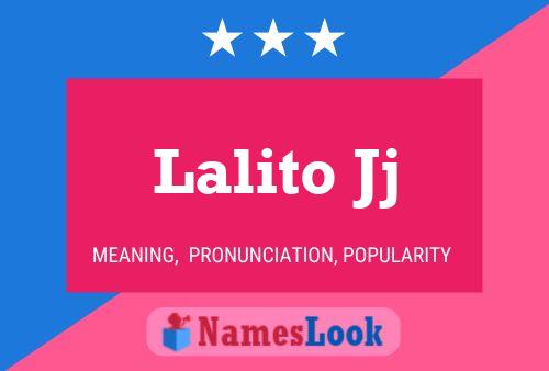 Lalito Jj Name Poster