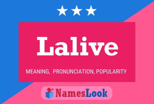 Lalive Name Poster