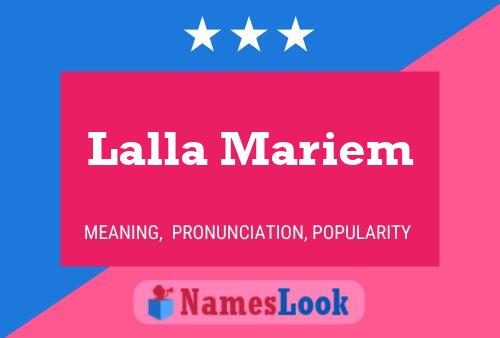 Lalla Mariem Name Poster