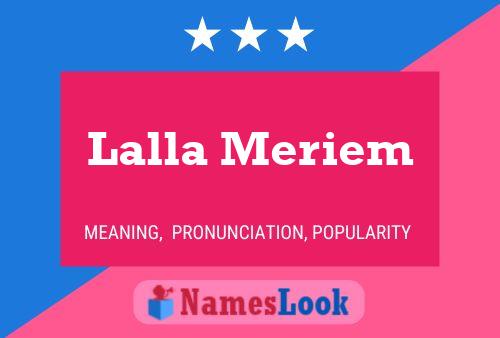 Lalla Meriem Name Poster