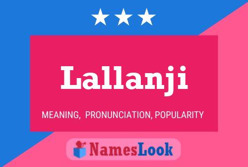 Lallanji Name Poster