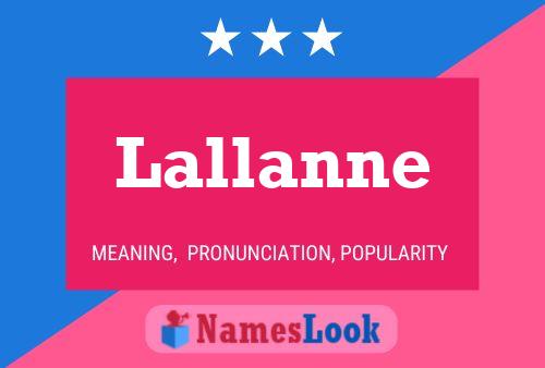 Lallanne Name Poster