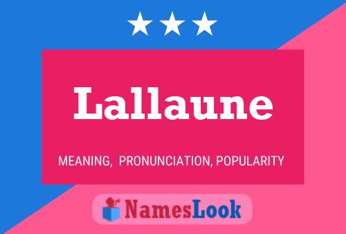 Lallaune Name Poster