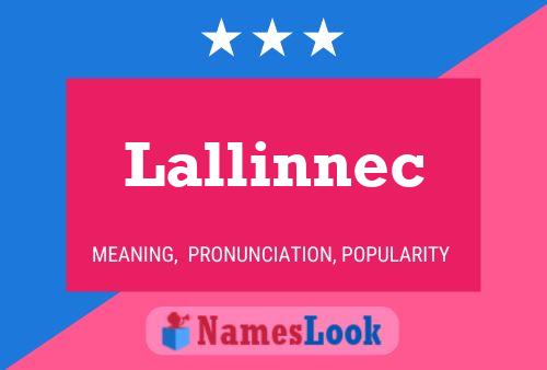 Lallinnec Name Poster