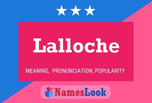 Lalloche Name Poster