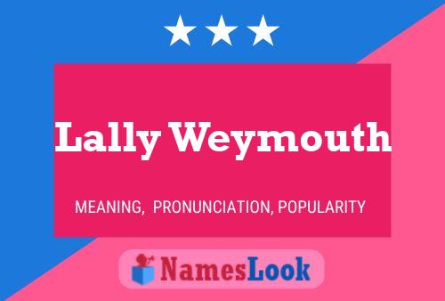 Lally Weymouth Name Poster