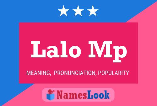 Lalo Mp Name Poster