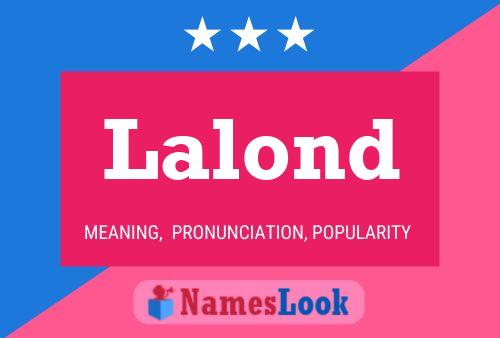 Lalond Name Poster