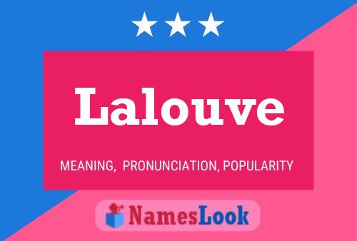 Lalouve Name Poster