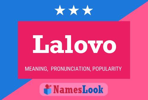 Lalovo Name Poster