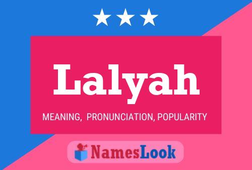 Lalyah Name Poster