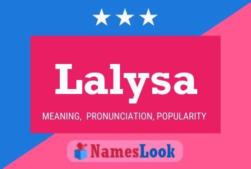 Lalysa Name Poster