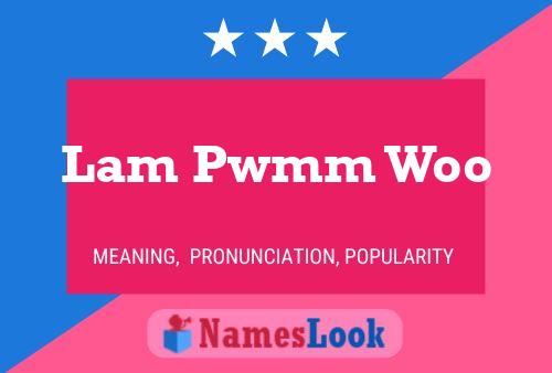 Lam Pwmm Woo Name Poster