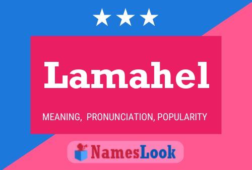 Lamahel Name Poster