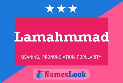 Lamahmmad Name Poster