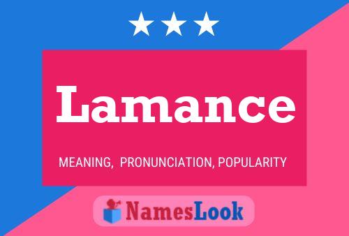 Lamance Name Poster