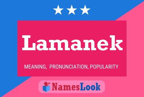 Lamanek Name Poster