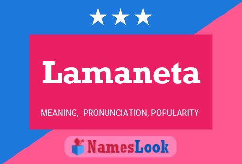 Lamaneta Name Poster