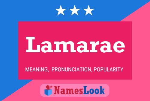 Lamarae Name Poster