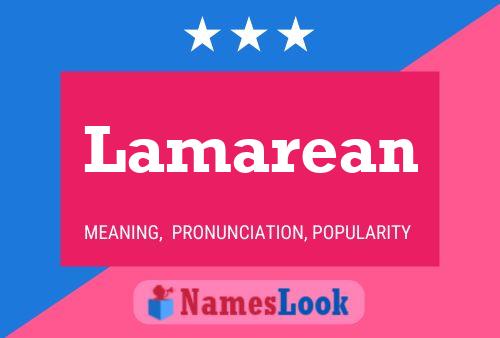 Lamarean Name Poster