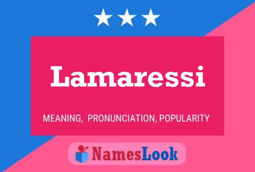 Lamaressi Name Poster