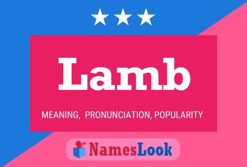 Lamb Name Poster