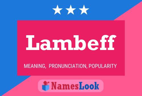 Lambeff Name Poster