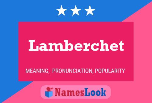 Lamberchet Name Poster