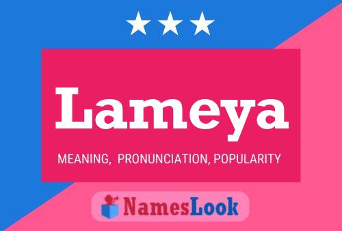 Lameya Name Poster