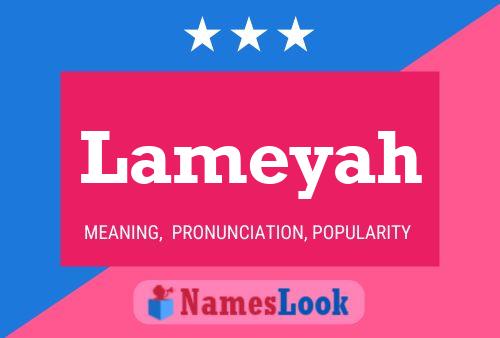 Lameyah Name Poster