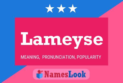 Lameyse Name Poster