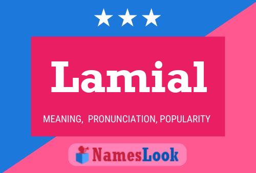 Lamial Name Poster