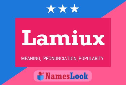 Lamiux Name Poster