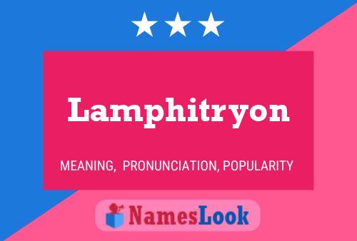 Lamphitryon Name Poster