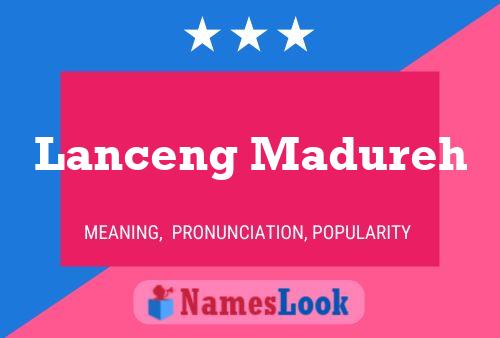 Lanceng Madureh Name Poster