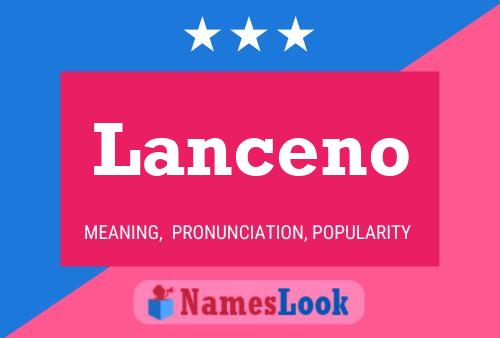 Lanceno Name Poster