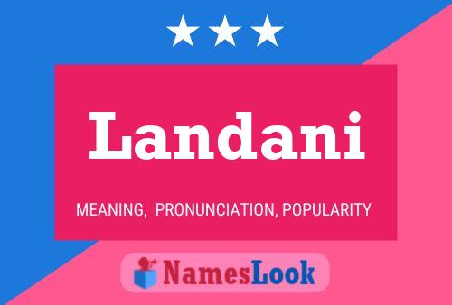 Landani Name Poster