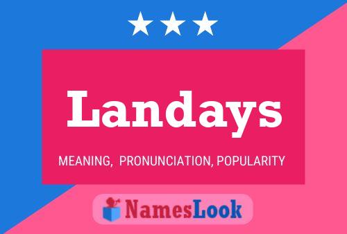 Landays Name Poster