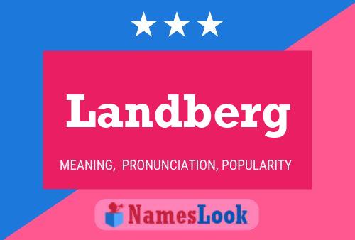 Landberg Name Poster