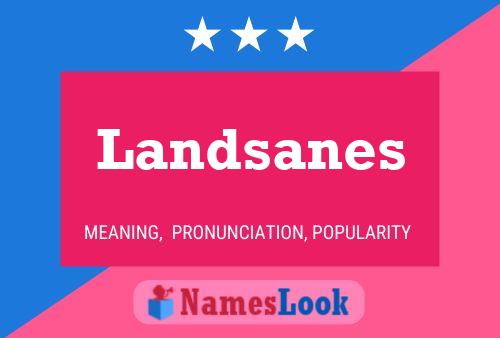 Landsanes Name Poster