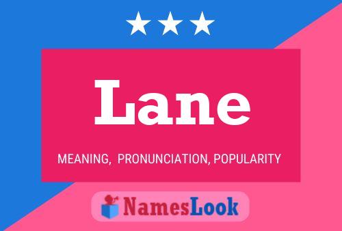 Lane Name Poster