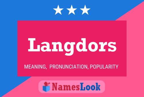 Langdors Name Poster