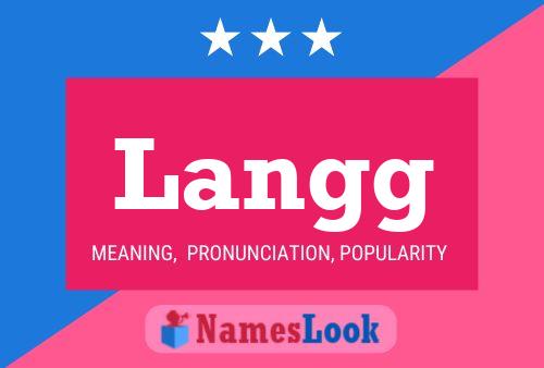 Langg Name Poster